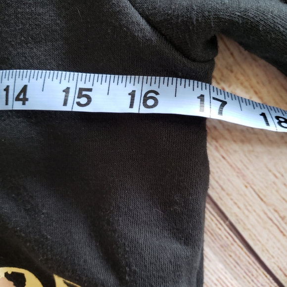 Converse Kids Black Animal Print Logo Cropped Hoodie L 10-12 - Picture 7 of 9